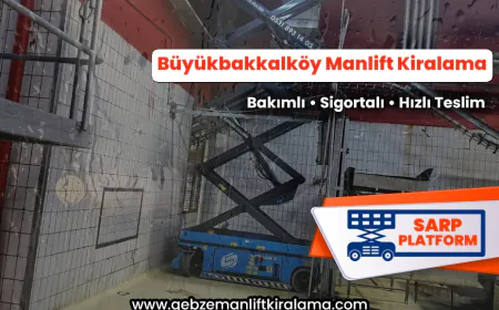 Büyükbakkalköy Manlift Kiralama