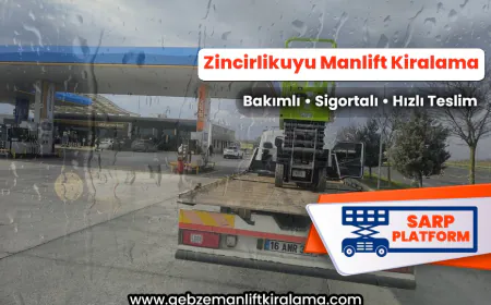 Zincirlikuyu Manlift Kiralama